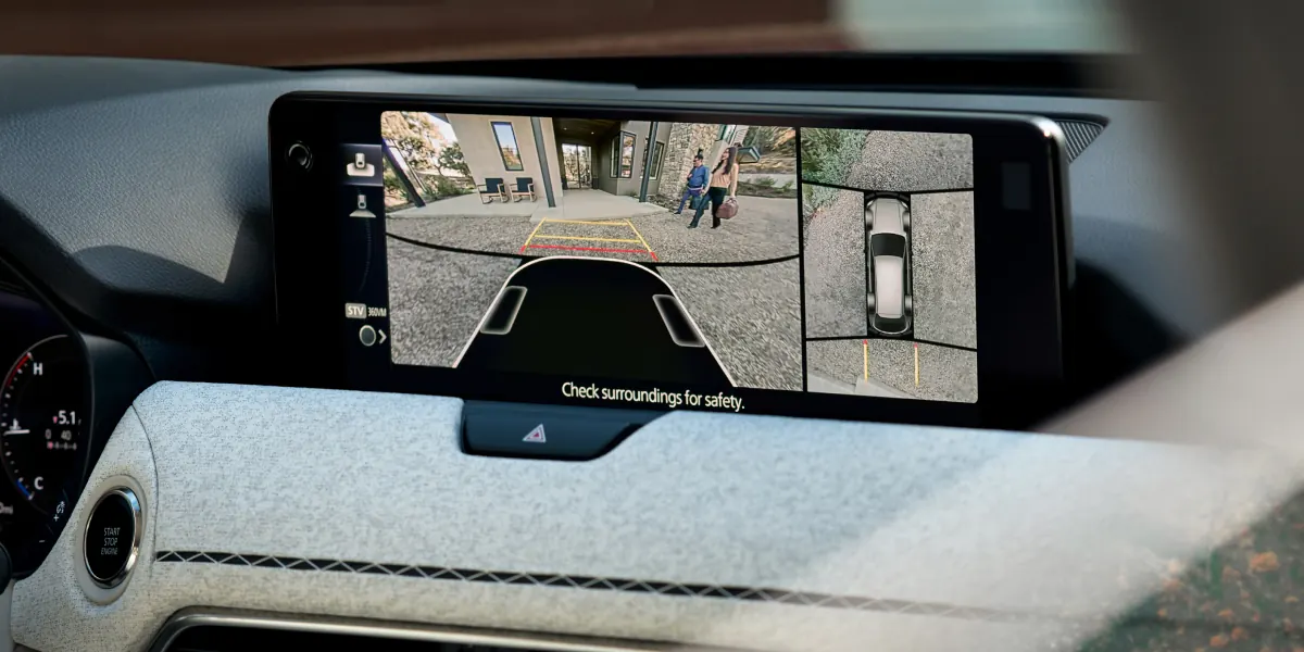 2027 Mazda CX-90 360° View Monitor on the center display | Jim Click Mazda East in Tucson AZ